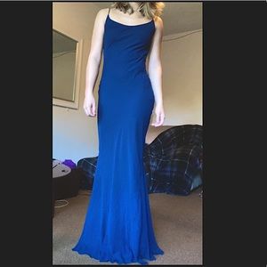 ASOS Long Blue Evening Gown